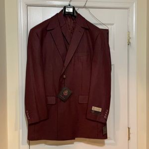 New 3-piece burgundy men suit - Formal Attire.